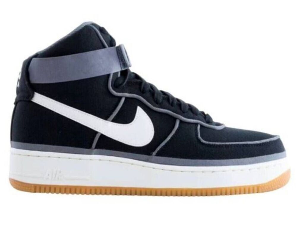 NIKE Air Force 1 High '07 LV8 'Black Sail Team Orange' Sneakers Size 10